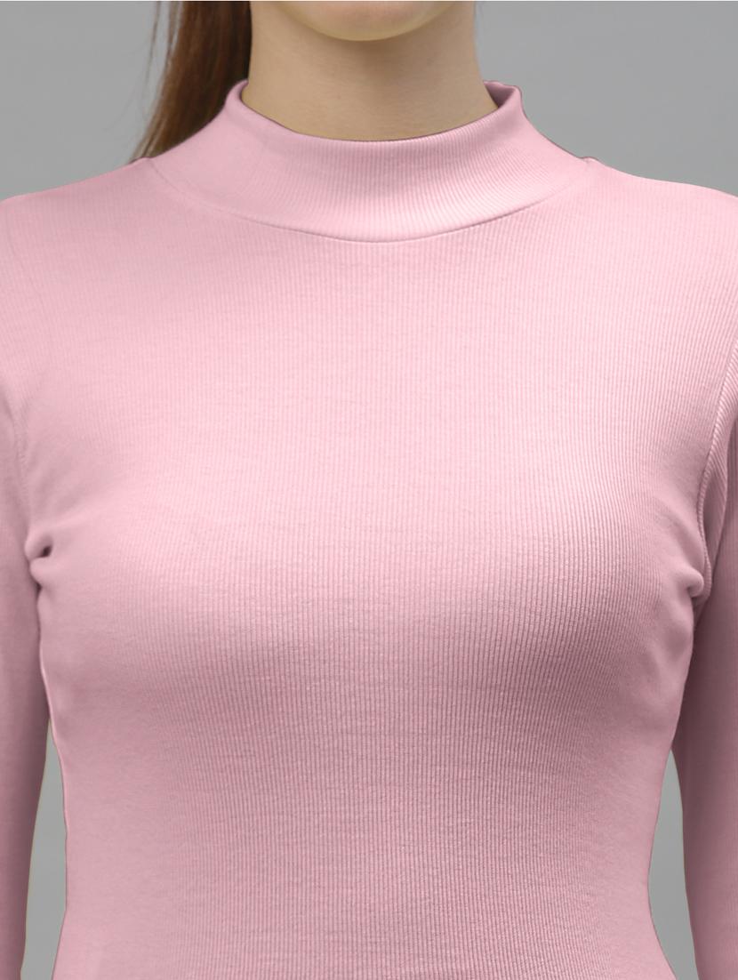 women's straight high neck top - 19451734 - Standard Image - 5