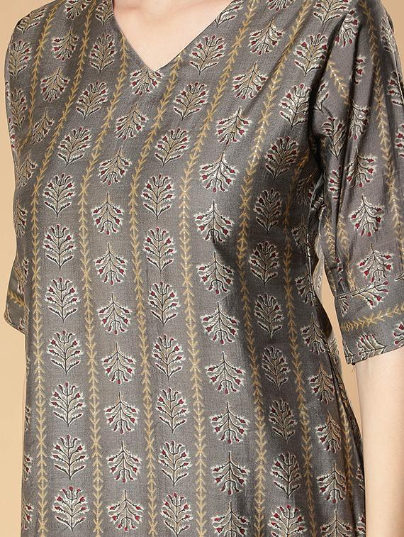 printed kurta dupatta set - 19452043 - Standard Image - 3