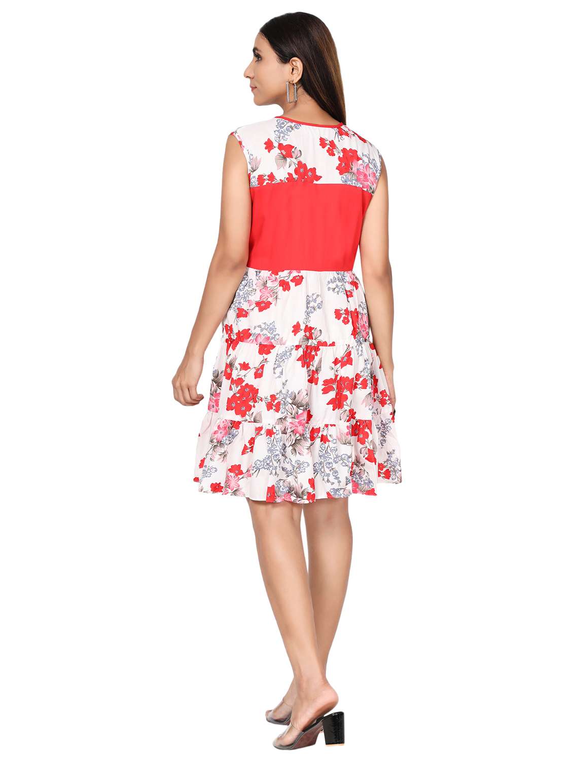 women's fit & flare floral dress - 19452088 -  Standard Image - 3