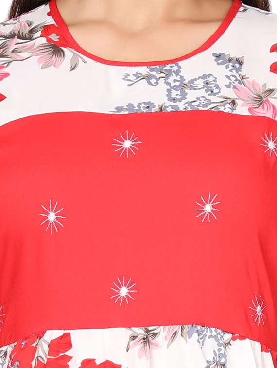 women's fit & flare floral dress - 19452088 -  Standard Image - 5