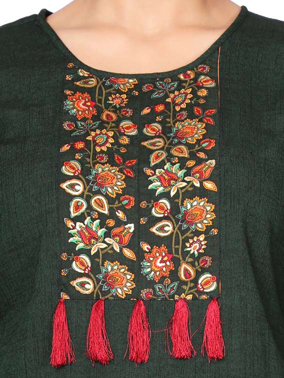 round neck printed regular tunic - 19452092 -  Standard Image - 5