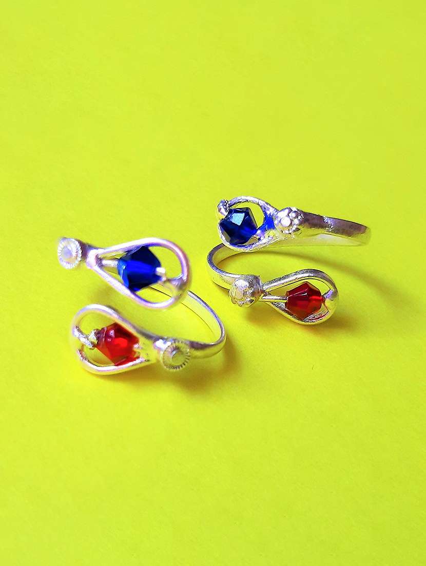 silver plated toe ring