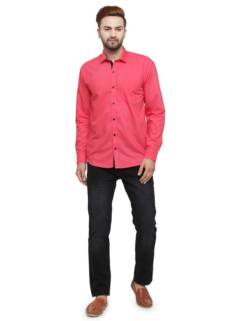 mens solid casual shirt - 19452980 - Standard Image - 3