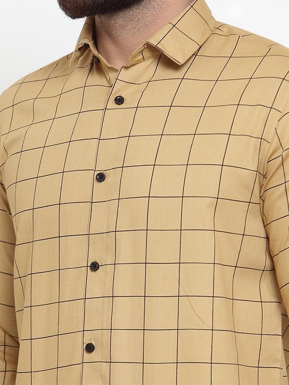 mens checks casual shirt - 19452990 - Standard Image - 3