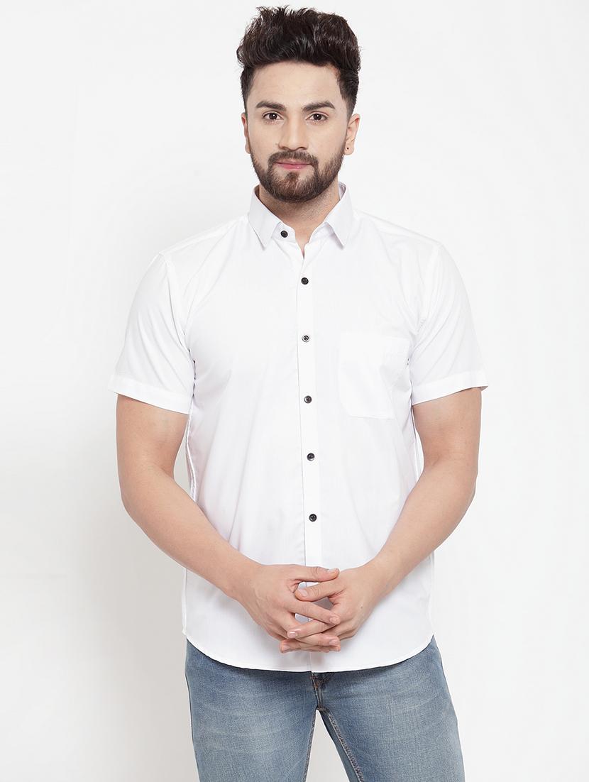 mens solid casual shirt - 19452996 - Zoom Image - 0