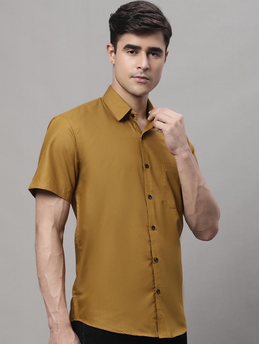 mens solid casual shirt