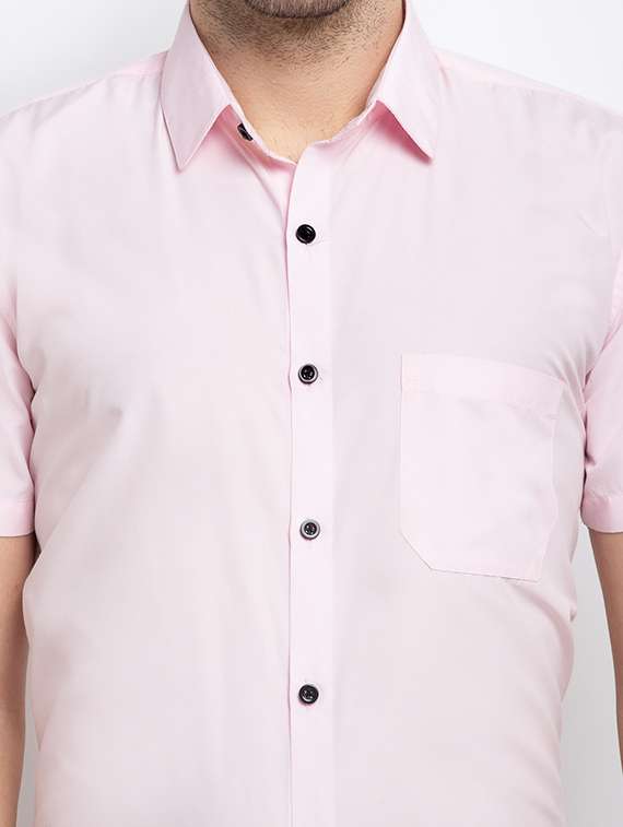 mens solids formal shirt - 19453125 -  Standard Image - 3