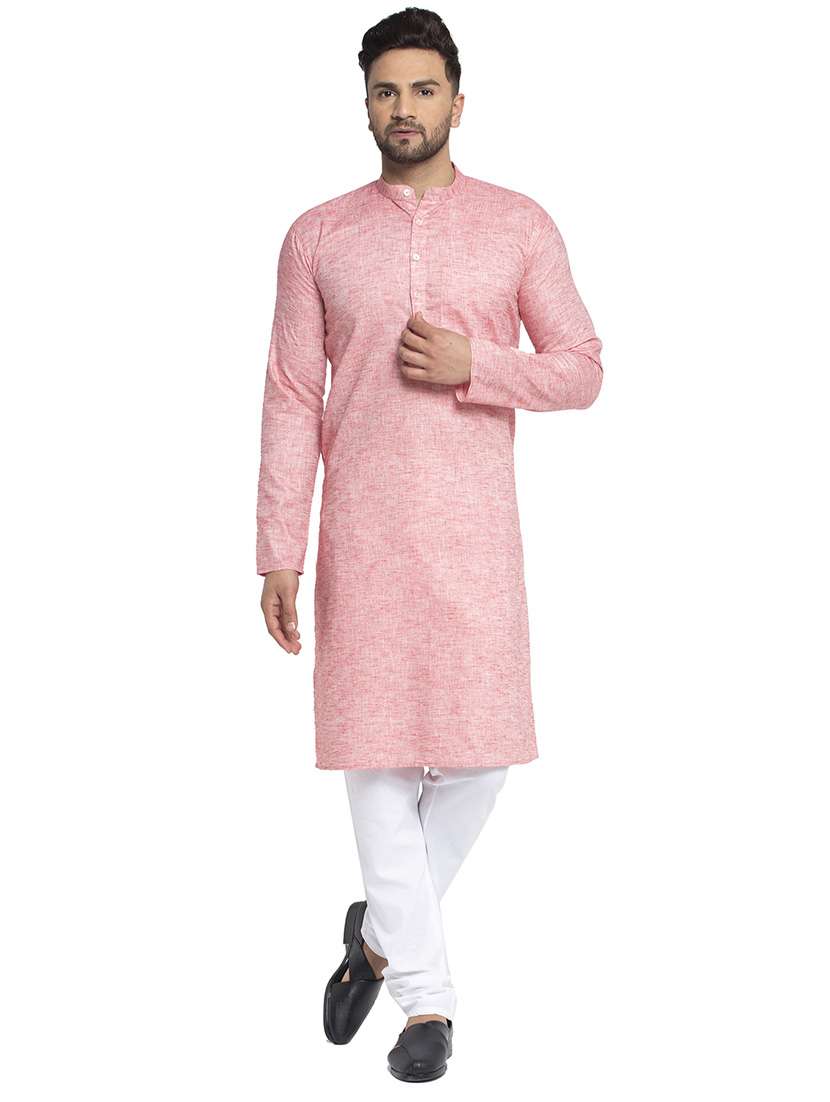 men self designed long sleeve kurta and pyjama set
