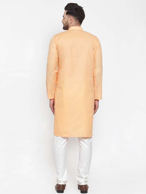 solid cotton kurta pyjama set - 19453349 -  Standard Image - 3