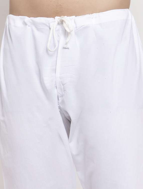 solid cotton kurta pyjama set - 19453349 -  Standard Image - 5