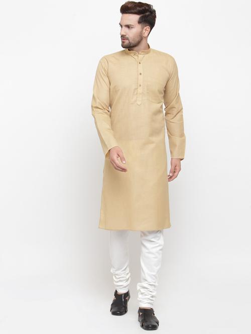 solid cotton kurta pyjama set - 19453352 -  Standard Image - 0