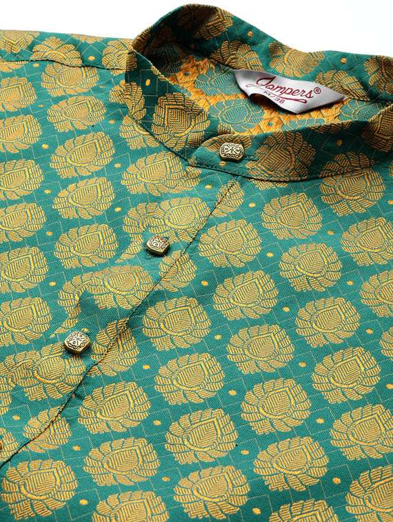 self design kurta pyjama set - 19453405 -  Standard Image - 5