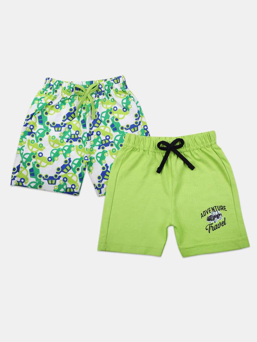 pack of 2 printed multi colored shorts