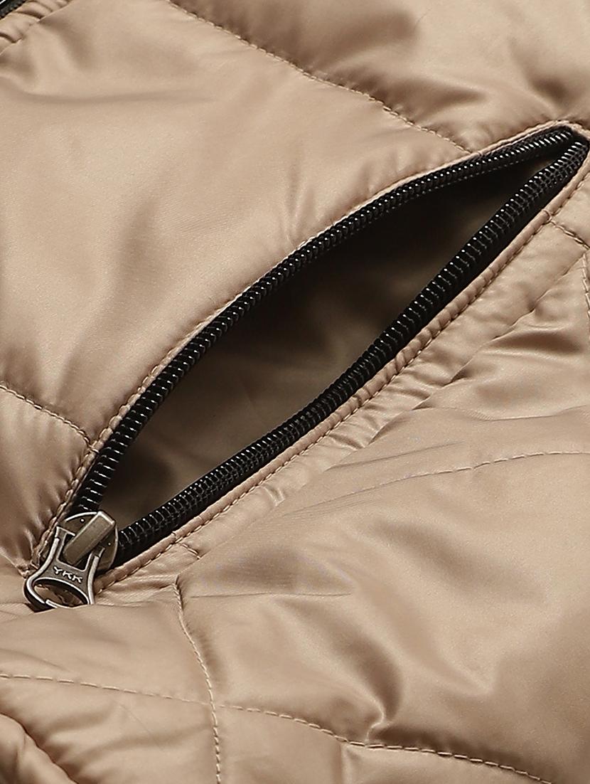 fur embellished hood neck quilted jacket - 19464759 - Standard Image - 5
