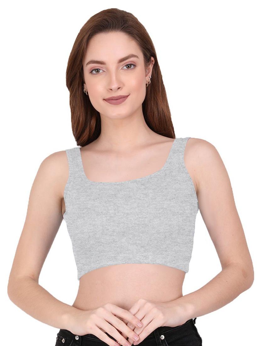 women's crop round neck top - 19466690 - Zoom Image - 0