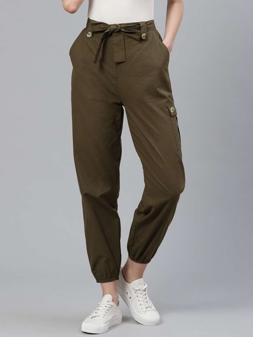 mid rise solid joggers