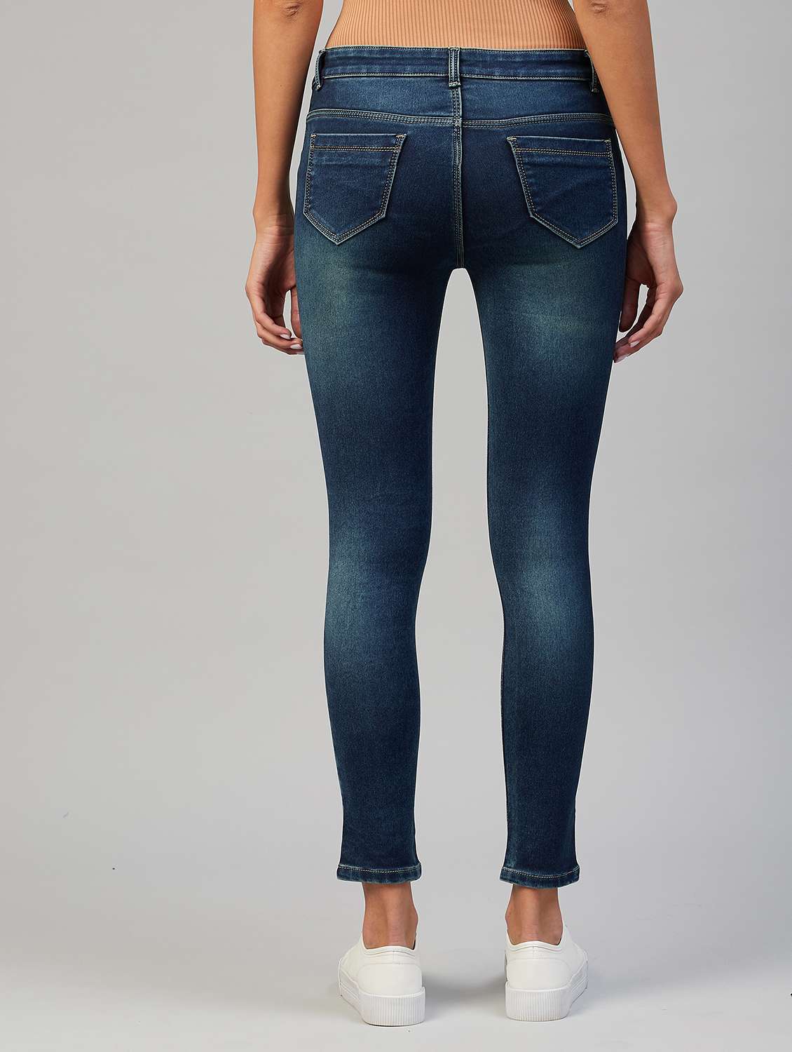women washed high rise jeggings - 19471062 -  Standard Image - 3