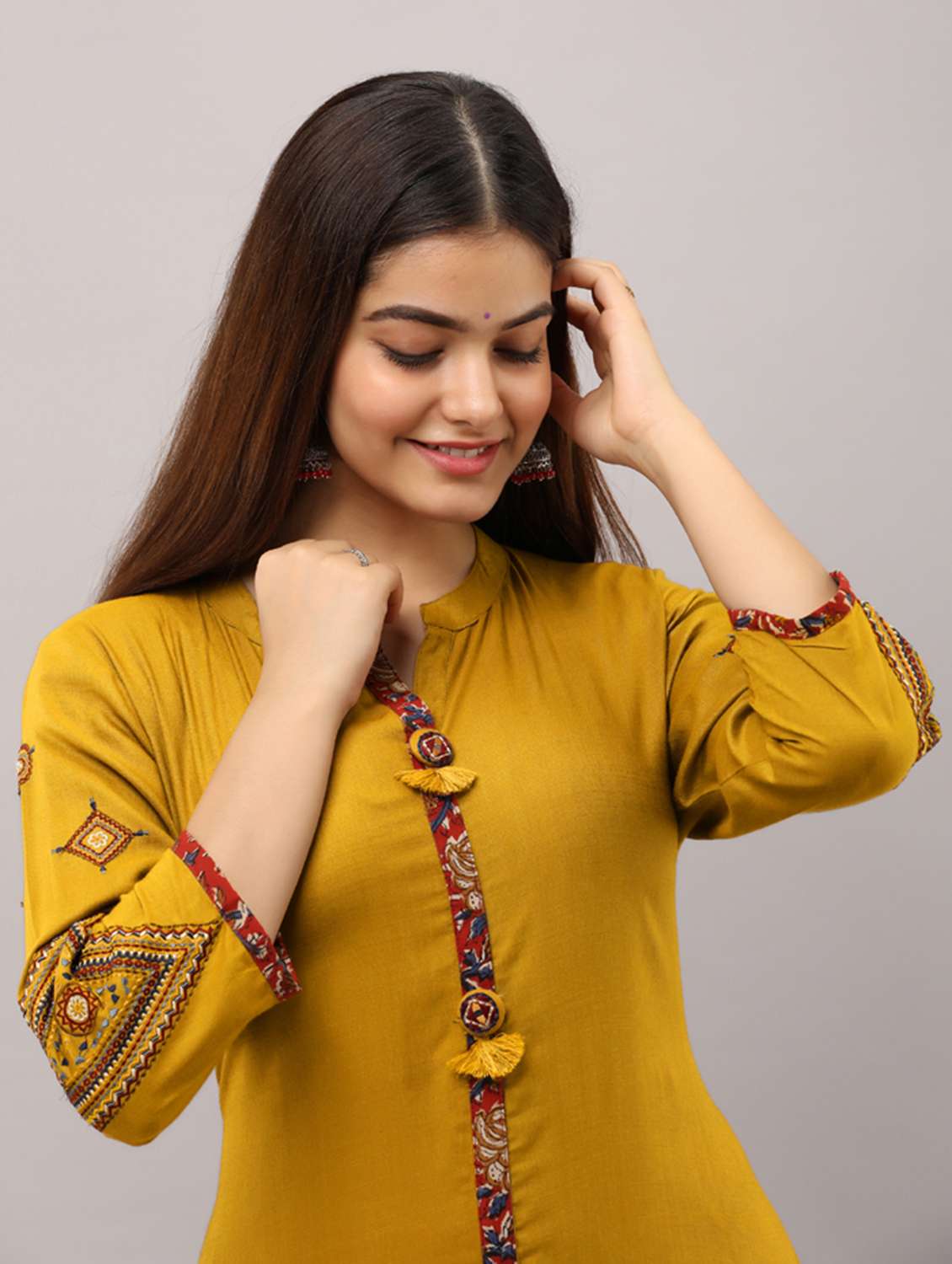 women's straight kurta - 19471462 - Standard Image - 5