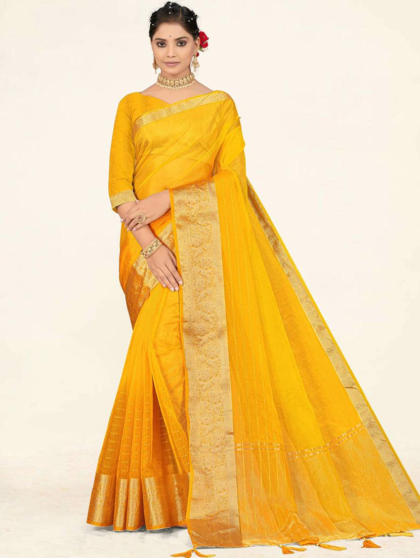 women's bordered royal blue colored saree - 19471860 - Zoom Image - 0