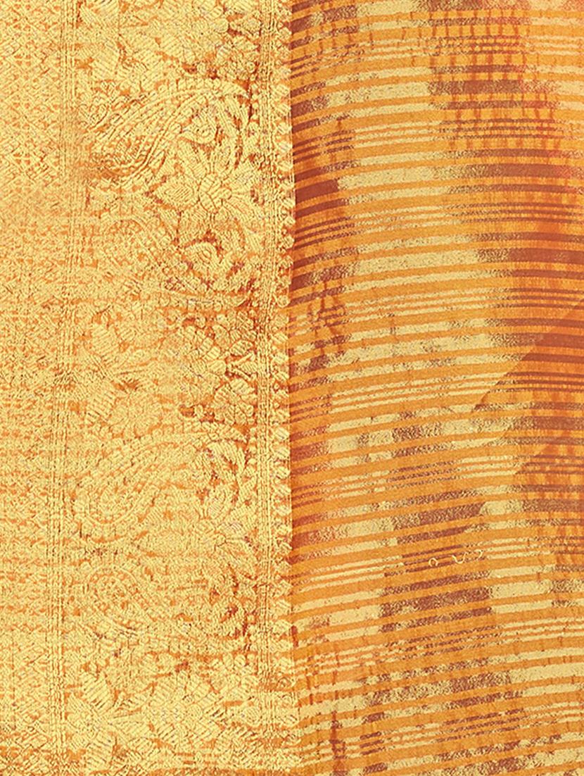 women's self design yellow colored saree with blouse - 19471876 - Standard Image - 5