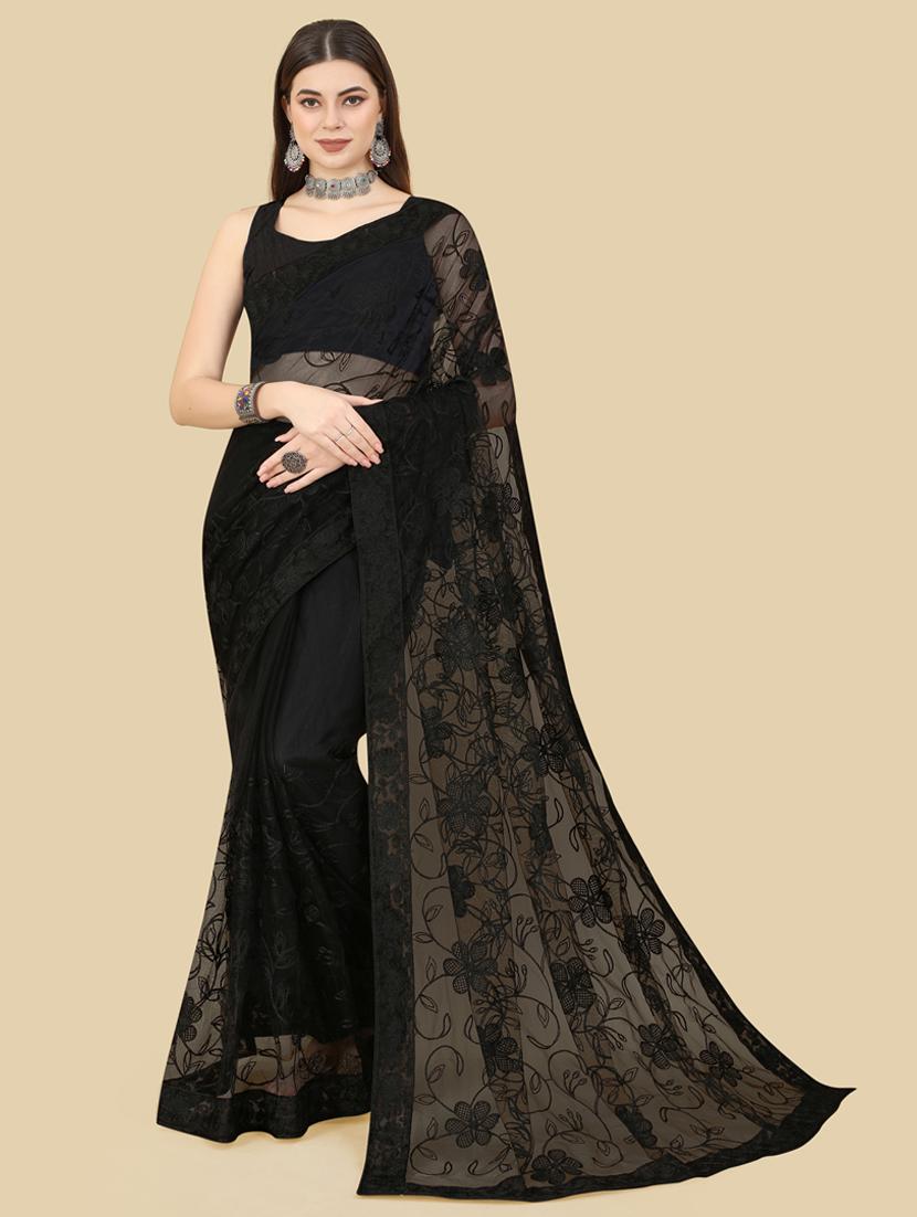 women's embroidered saree with blouse - 19471932 - Zoom Image - 0