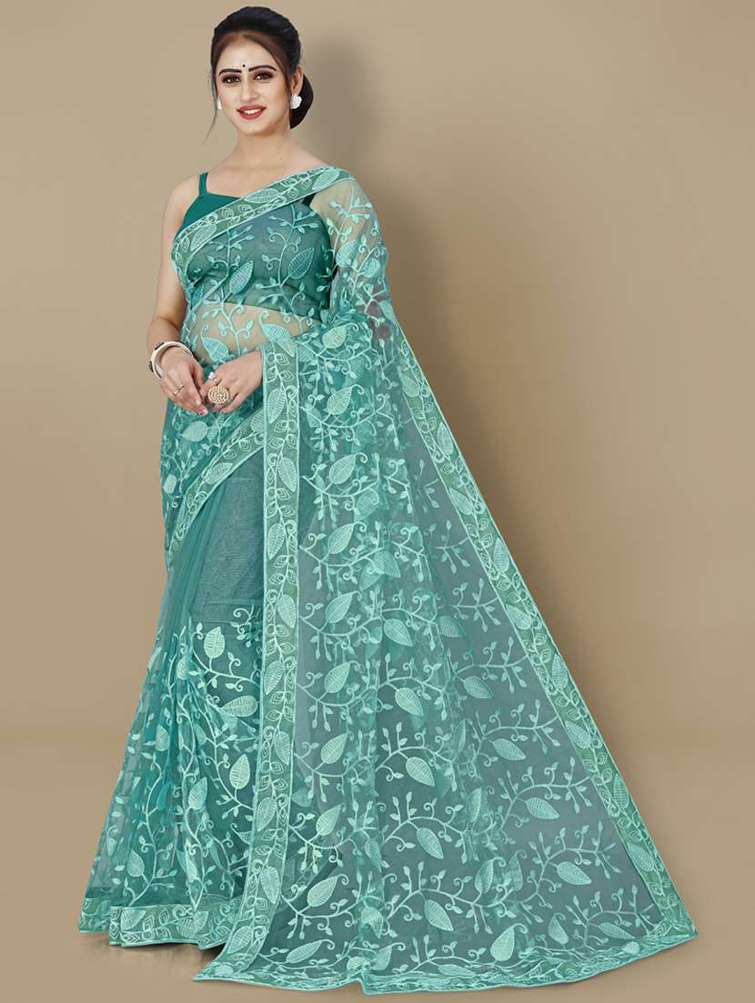 women's embroidered saree with blouse - 19471976 - Zoom Image - 0