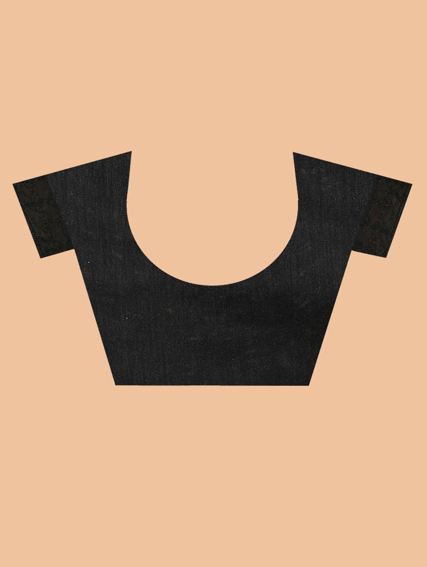 black soft net floral embroidered saree  - 19471998 -  Standard Image - 3