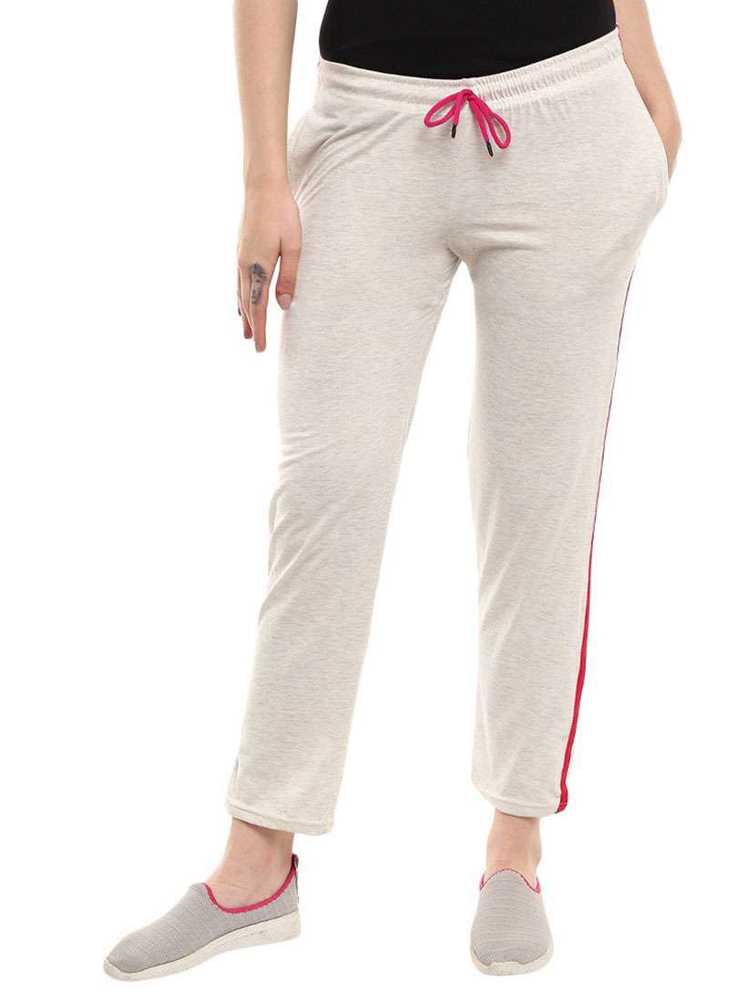 mid rise solid track pant
