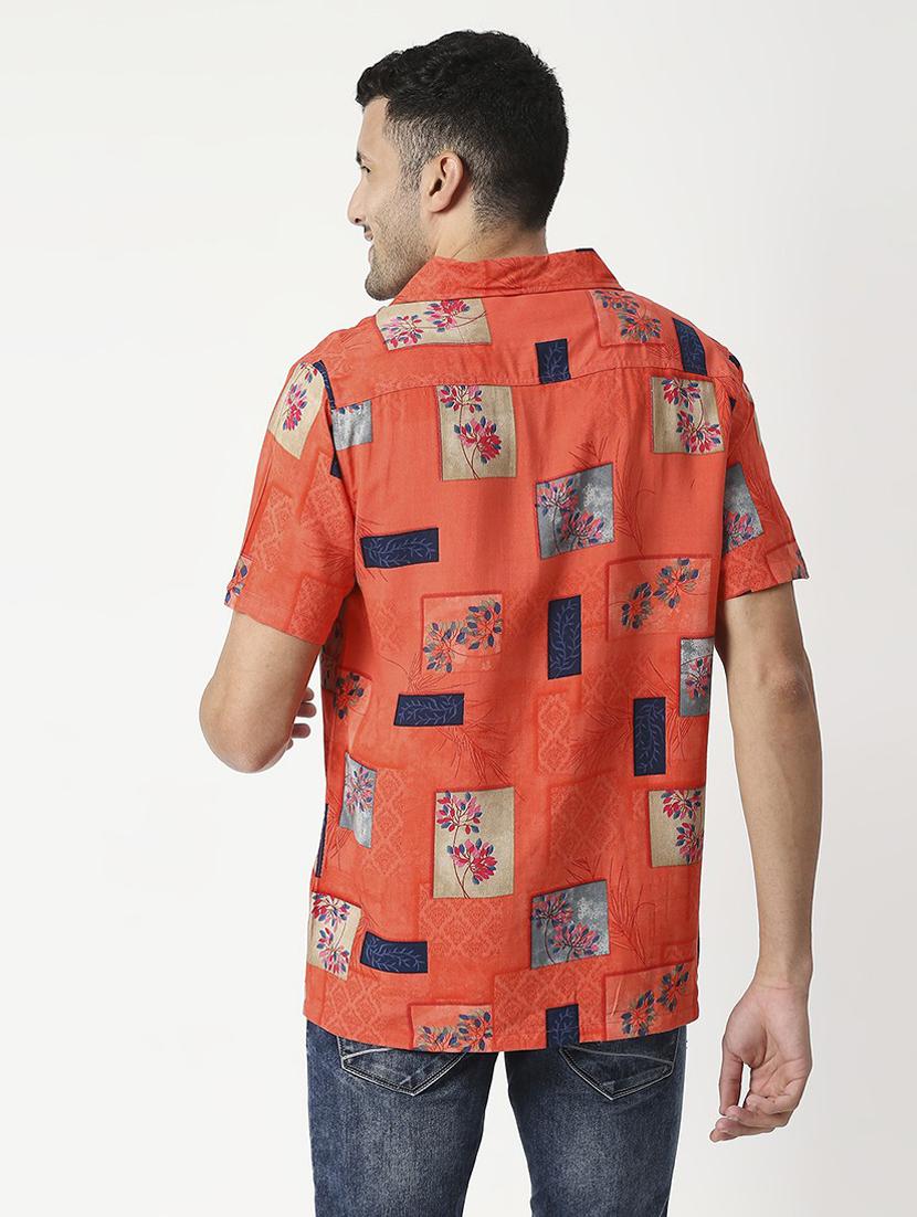 mens florals casual shirt - 19472781 - Standard Image - 3