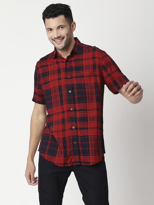 red checkered casual shirt - 19472857 -  Standard Image - 0