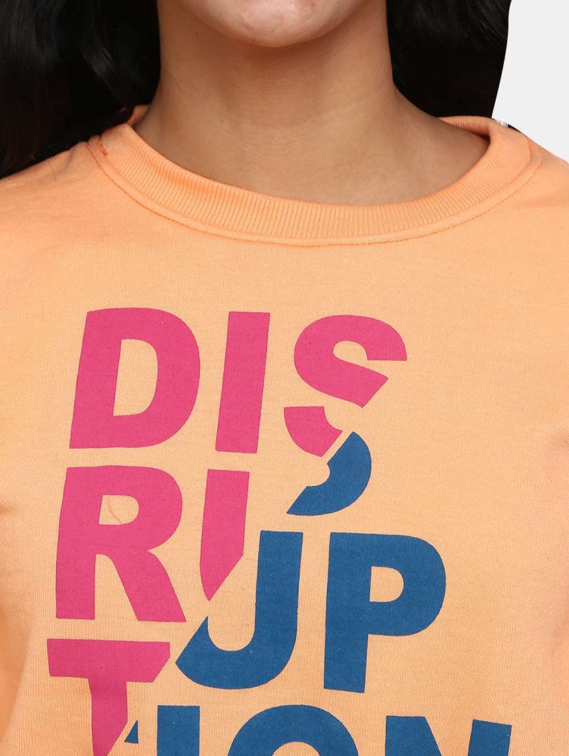 women's chest print sweatshirt - 19472934 -  Standard Image - 5