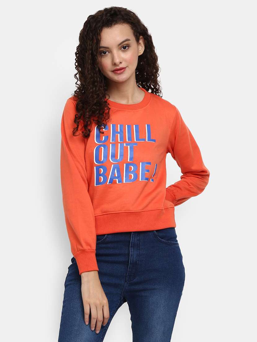 women's front print sweatshirt - 19472943 - Zoom Image - 0