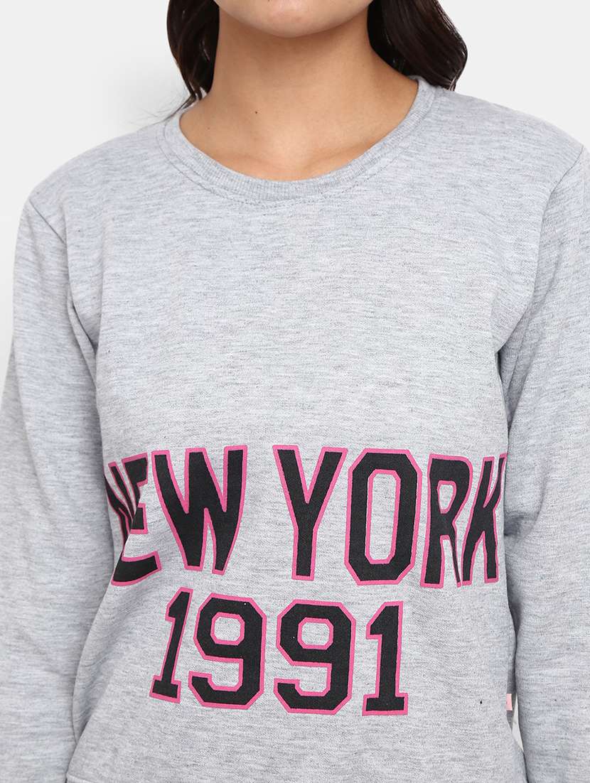 women's front print sweatshirt - 19472967 -  Standard Image - 5