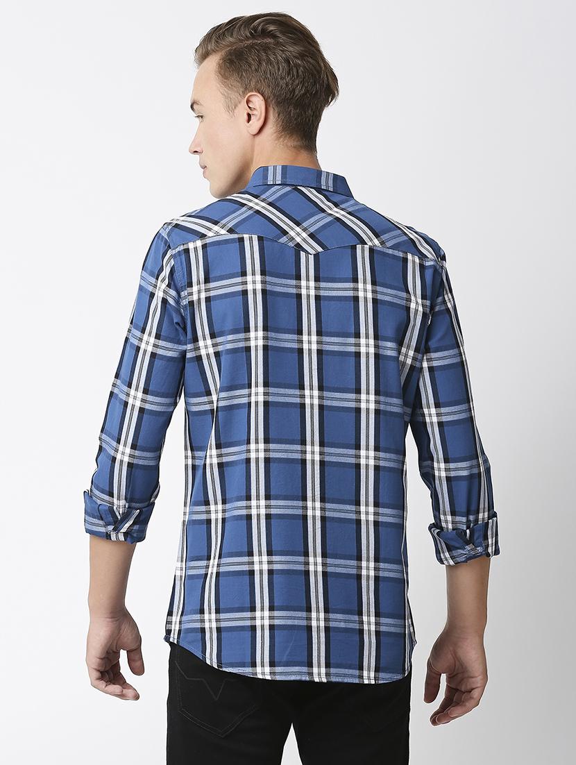 mens checks casual shirt - 19472985 - Standard Image - 3