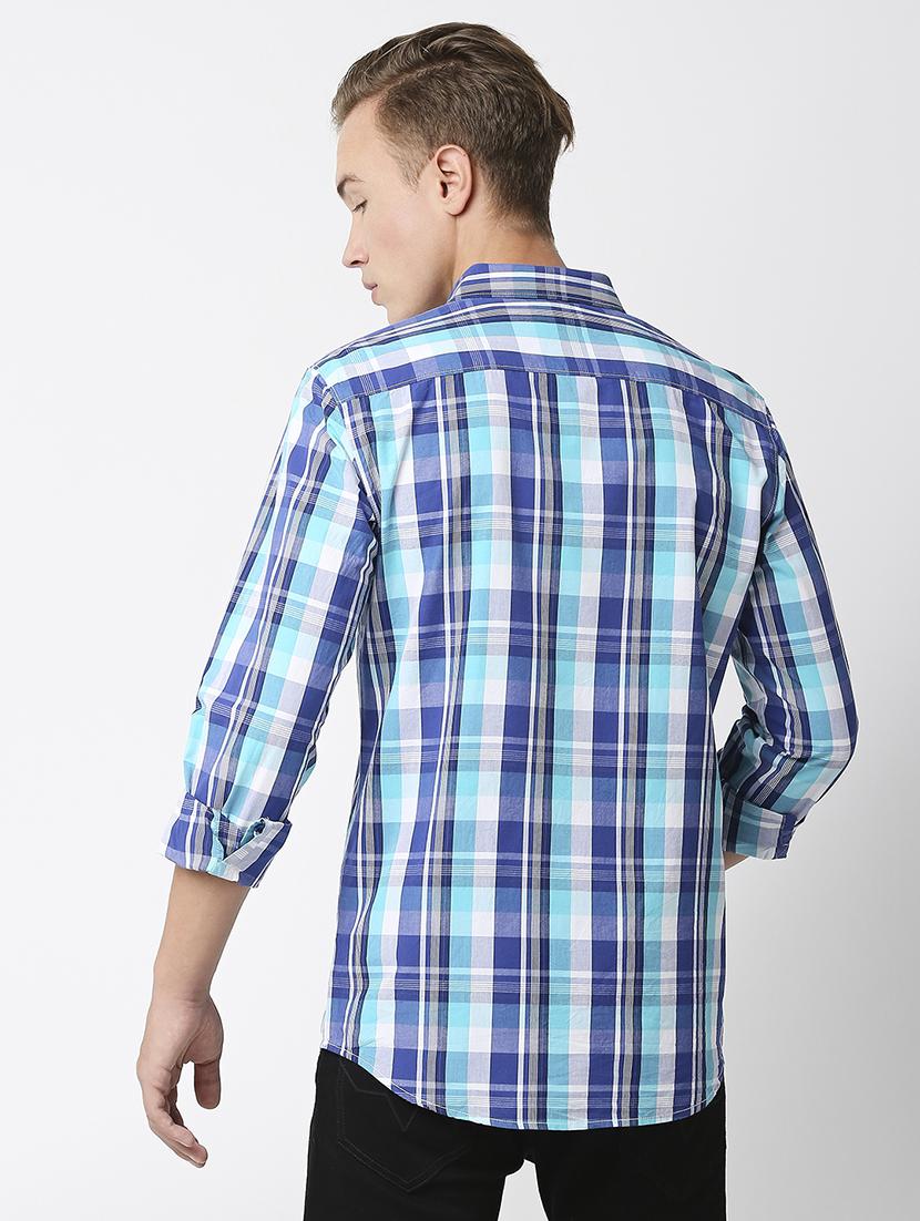mens checks casual shirt - 19472987 - Standard Image - 3