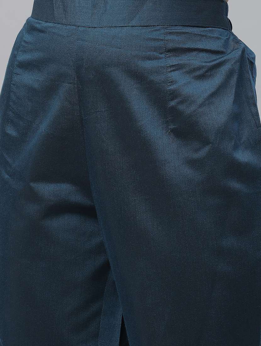 women teal kurta pant set with dupatta - 19473210 -  Standard Image - 5