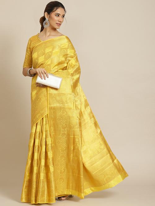 women's banarasi saree with blouse - 19473440 - Standard Image - 0