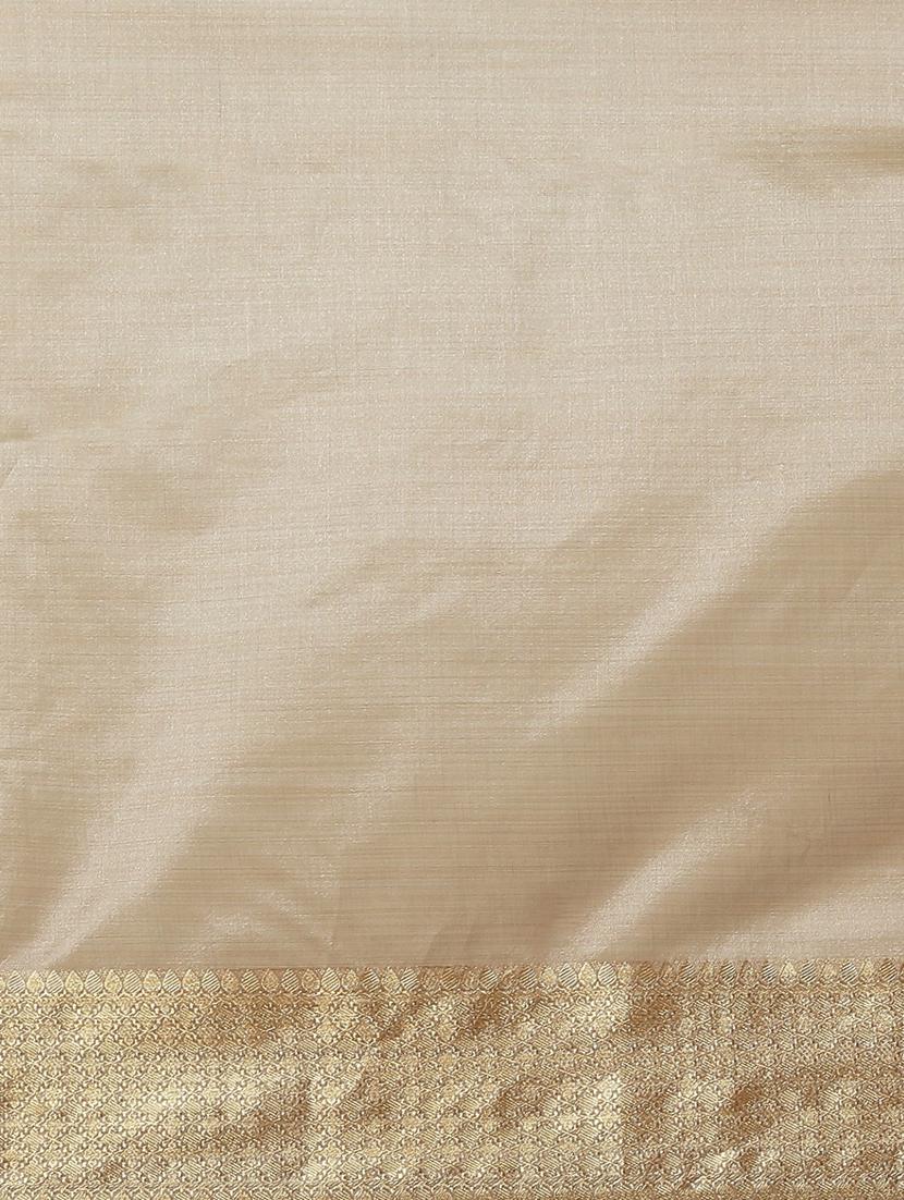 grey organza zari saree with blouse - 19473497 - Standard Image - 3