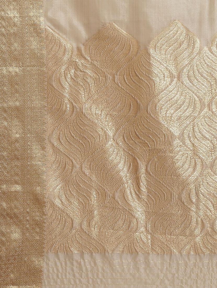 grey organza zari saree with blouse - 19473497 - Standard Image - 5