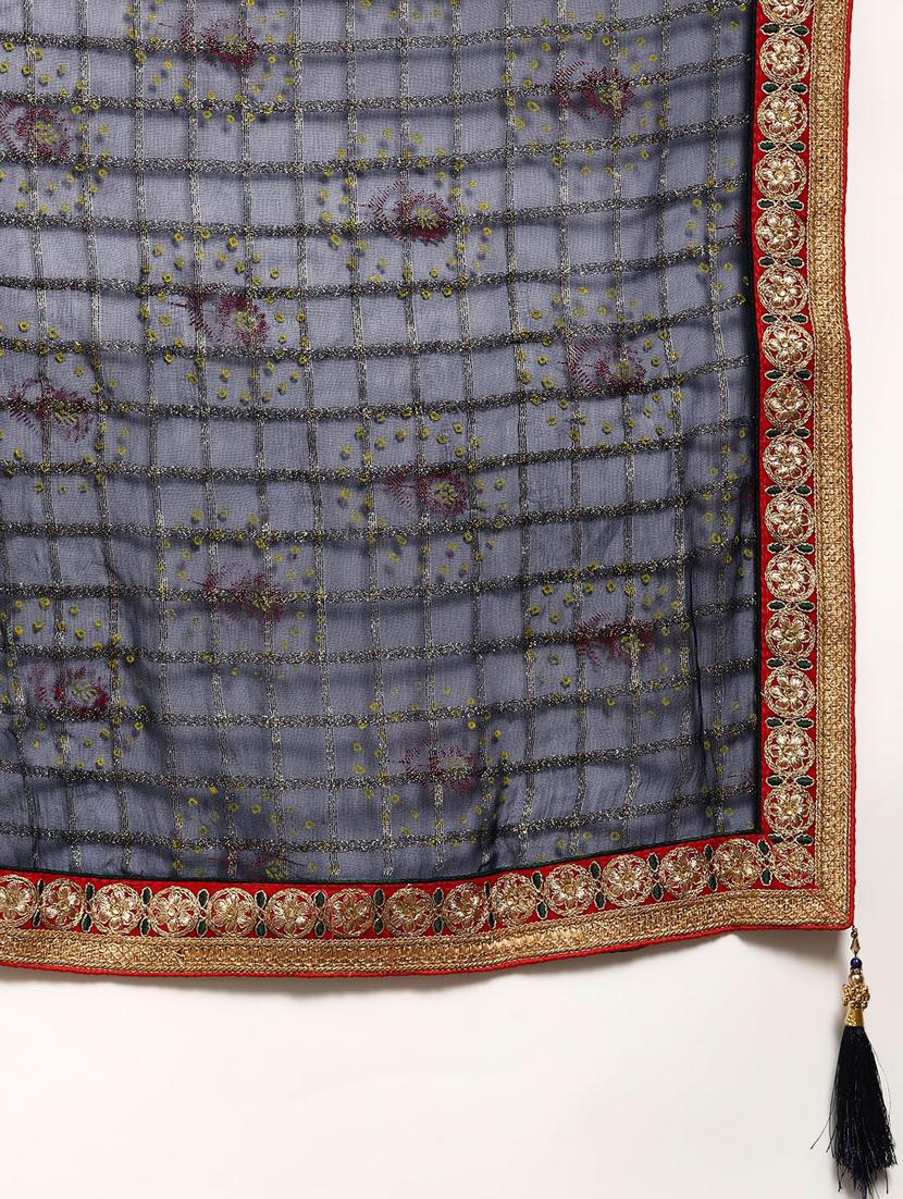 self design georgette saree - 19473567 - Standard Image - 3