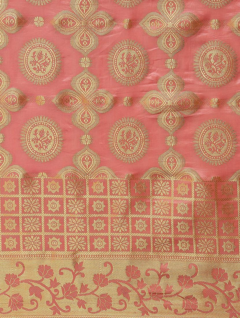 self design woven saree with blouse - 19473656 - Standard Image - 3