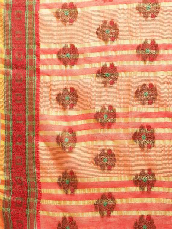 women self design bordered saree with blouse - 19473674 -  Standard Image - 3