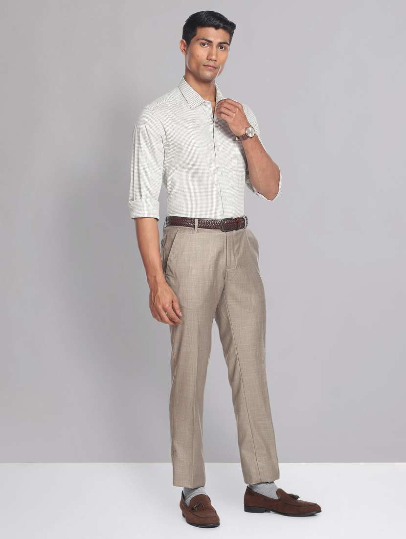 mens checks formal shirt - 19474946 - Standard Image - 3