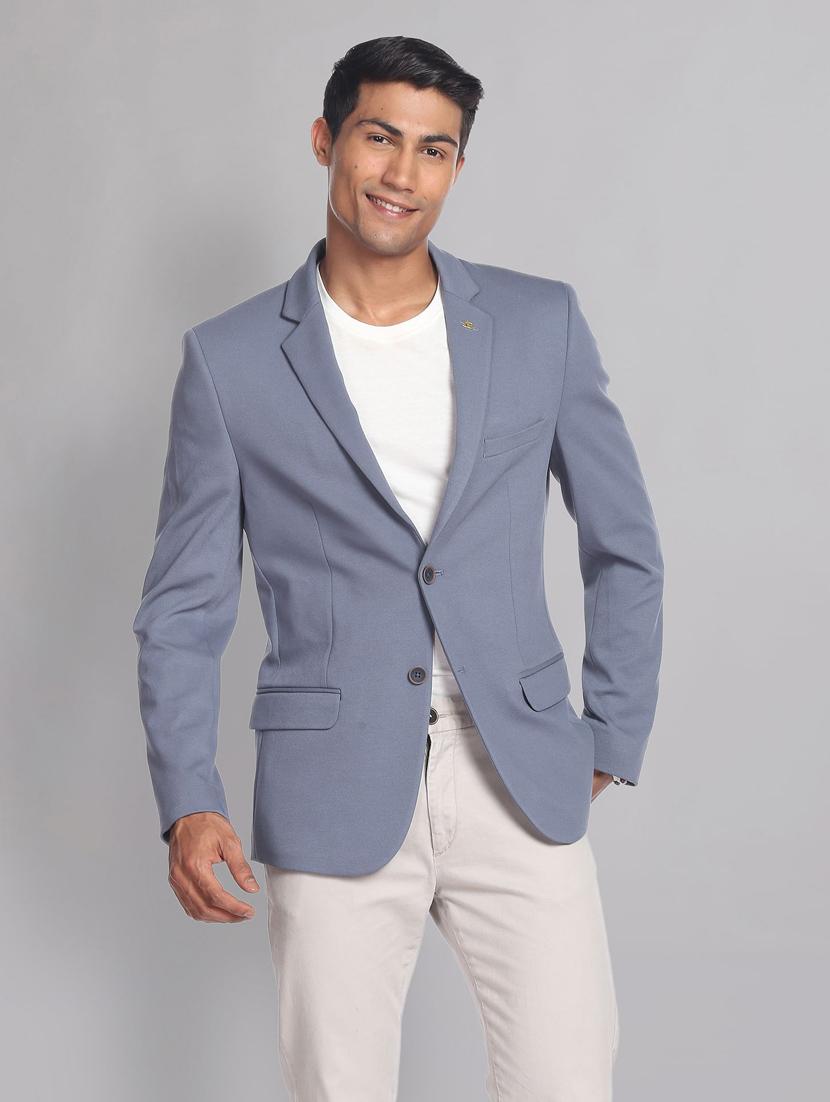 solids terry rayon formal blazer - 19475031 - Zoom Image - 0