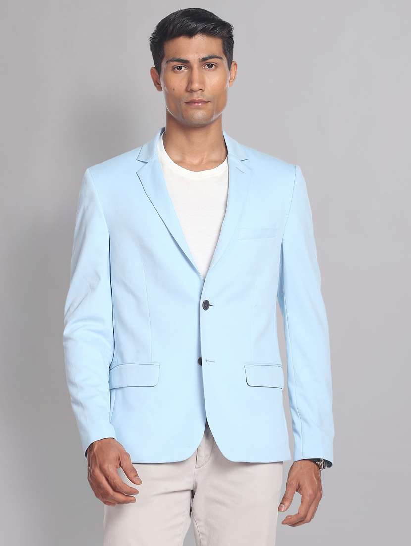 solids terry rayon formal blazer