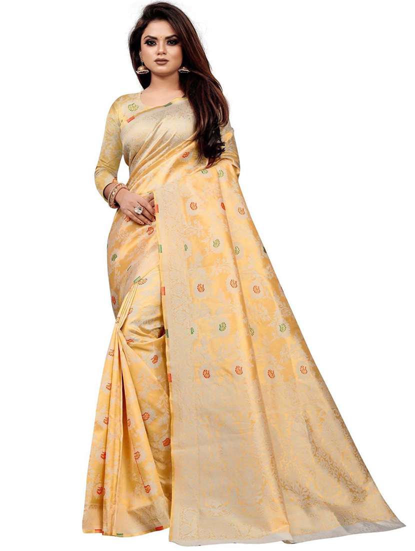 women's banarasi saree with blouse - 19475888 -  Zoom Image - 0