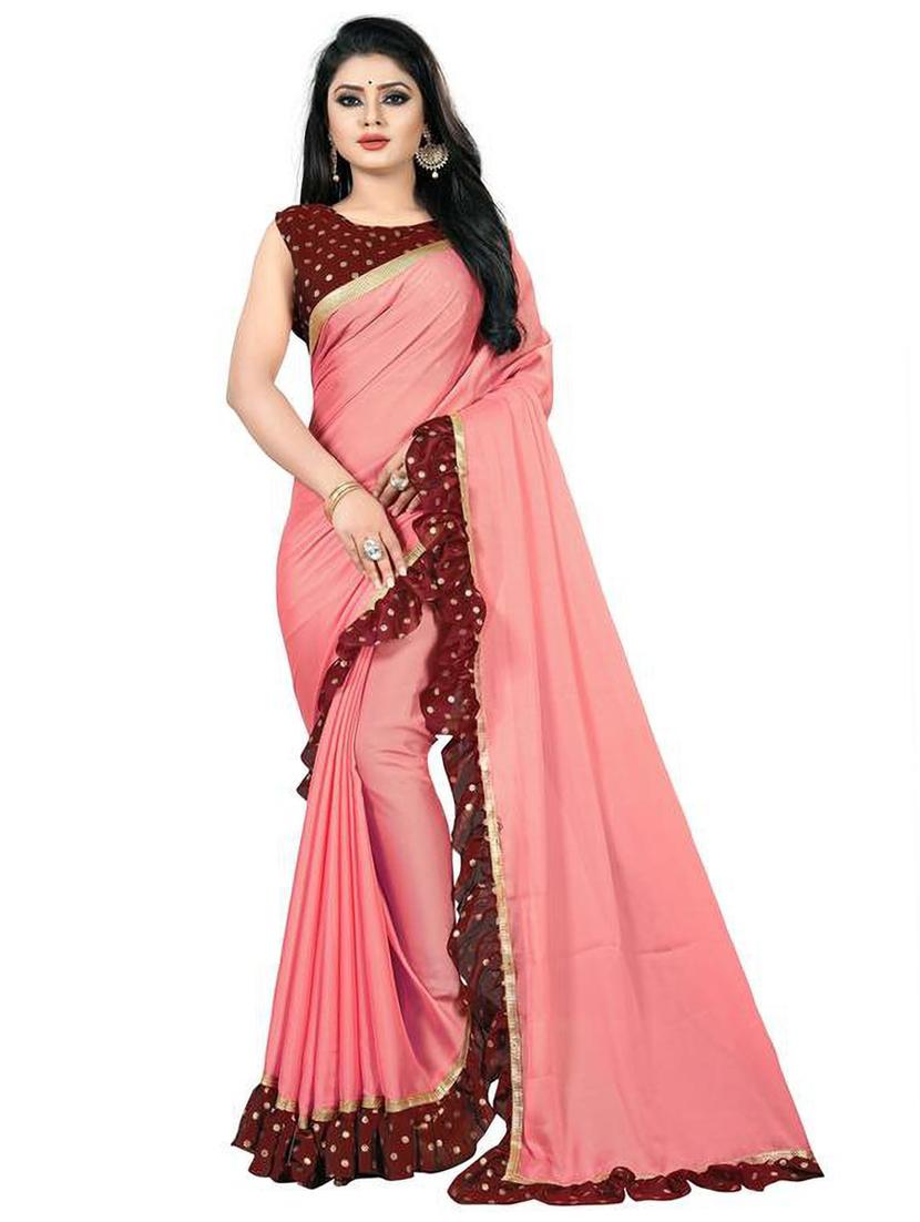 women's bordered royal blue colored saree - 19476120 - Zoom Image - 0