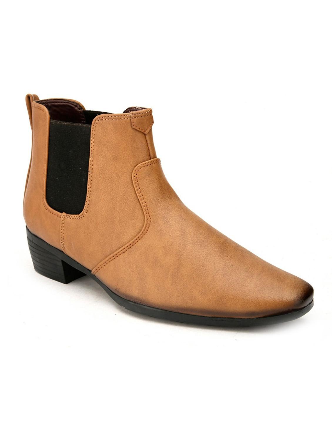 yellow synthetic low ankle boots - 19480872 - Zoom Image - 0