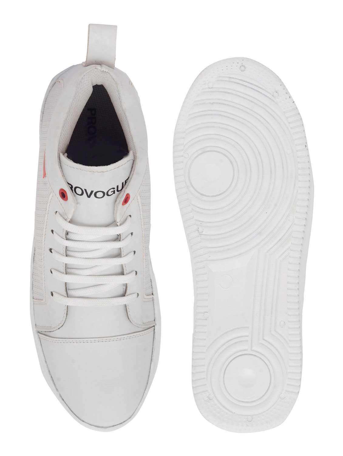 white synthetic lace up sneakers - 19480876 -  Standard Image - 3