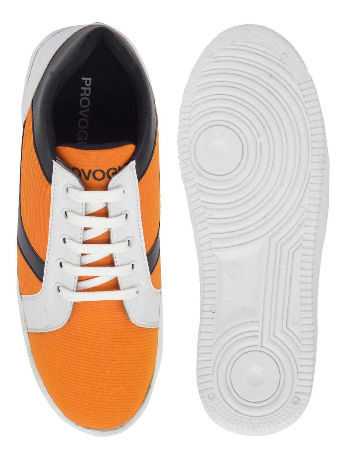 orange lace up sneaker - 19480890 - Standard Image - 3